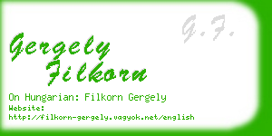 gergely filkorn business card